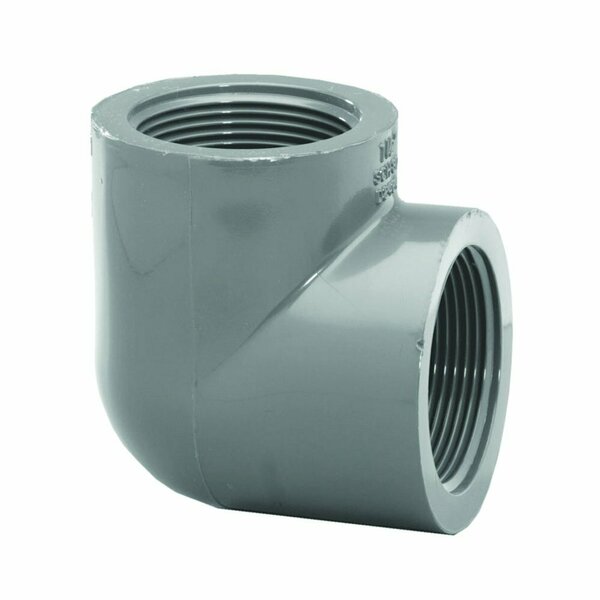 Worldwide Sourcing LASCO 808007BC Pipe Elbow, 3/4 in, FIP, 90 deg Angle, PVC, SCH 80 Schedule 814